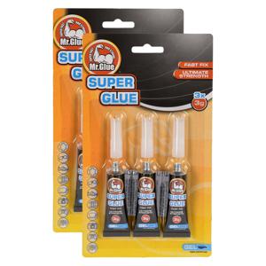 Secondelijm tubes - 6x - 3 gram - hobby superlijm