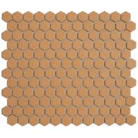 Mozaiek Tegel Hexagon 26x30 cm Mat Tuscany Gold The Mosaic Factory