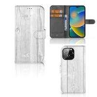 iPhone 14 Pro Max | Book Style Case | White Wood