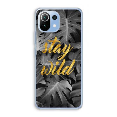 Stay wild: Xiaomi Mi 11 Lite Transparant Hoesje