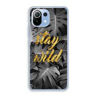 Stay wild: Xiaomi Mi 11 Lite Transparant Hoesje