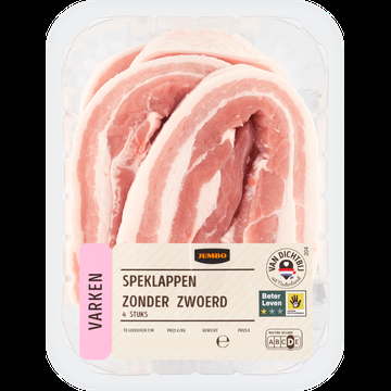 Jumbo Speklappen Zonder Zwoerd Varken 4 Stuks