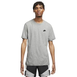 Nike Sportswear Club T-Shirt Grijs Zwart