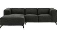 Goossens Bank Calvin grijs, micro leer, 2-zits, modern design
