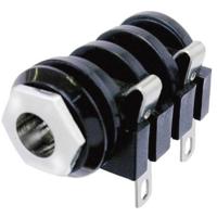 Neutrik NMJ4HC-S Jackplug 6,35 mm Bus, inbouw horizontaal Aantal polen: 2 Mono Zwart 1 stuk(s)