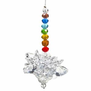 Feng Shui Kristallen Lotus met Chakra Ketting