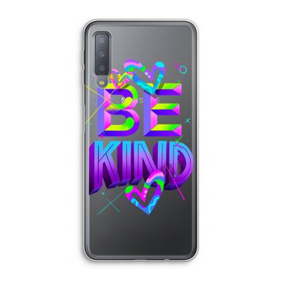 Be Kind: Samsung Galaxy A7 (2018) Transparant Hoesje