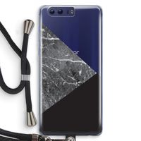 Combinatie marmer: Honor 9 Transparant Hoesje met koord