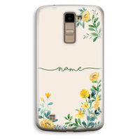 Gele bloemen: LG K10 (2016) Transparant Hoesje