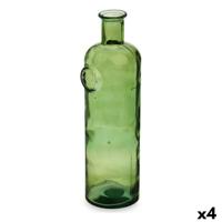 Decoratieve fles Gift Decor 2438/45-G Stamp Groen 14 x 44 x 13 cm Decoratie (4 Stuks)