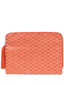 Moreau pochette d'ordinateur Portfolio en cuir - Orange