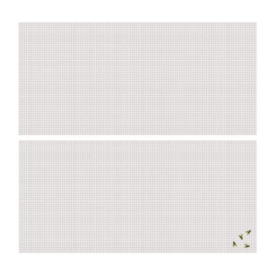 Vliegen/insecten opzet raam hor - 2x - wit - 2,2 x 0,75 m - hordoeken - insecten werend