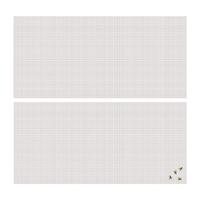 Vliegen/insecten opzet raam hor - 2x - wit - 2,2 x 0,75 m - hordoeken - insecten werend