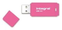 Integral INFD64GBNEONPK3.0 USB flash drive 64 GB USB Type-A 3.2 Gen 1 (3.1 Gen 1) Roze