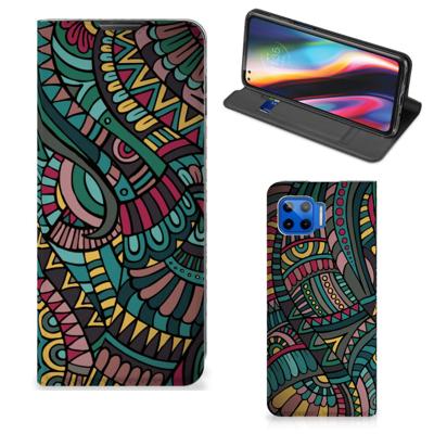 Motorola Moto G 5G Plus | Hoesje met Magneet | Aztec