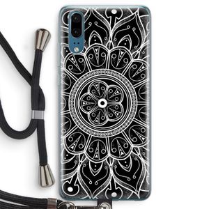 Roses Are Red: Huawei P20 Transparant Hoesje met koord
