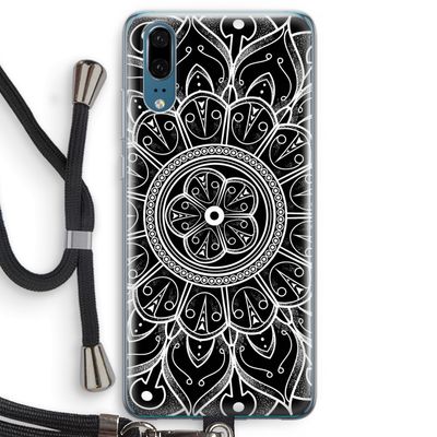 Roses Are Red: Huawei P20 Transparant Hoesje met koord