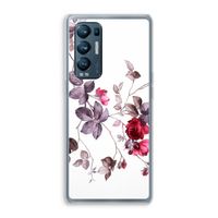 Mooie bloemen: Oppo Find X3 Neo Transparant Hoesje
