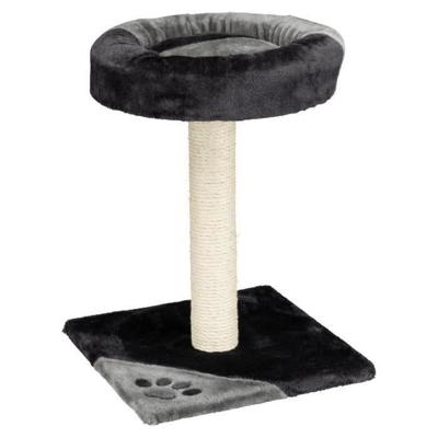 TRIXIE Tarifa Kattenboom Hoogte 52 cm grijs en zwart pluche en natuurlijke sisal