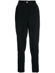 John Richmond pantalon droit à taille haute - Noir