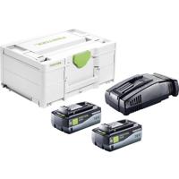 Festool SYS 18V 2x8,0/SCA16 577327 Energieset Incl. 2 accus, Incl. lader