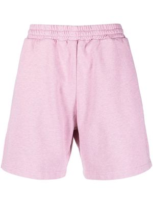 MSGM short en coton à logo brodé - Rose