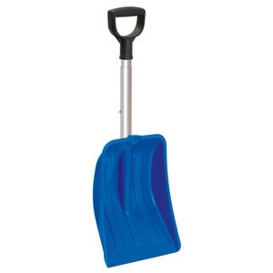 Compacte sneeuwschep / sneeuwschuiver blauw uitschuifbare steel 69 - 83 cm   -