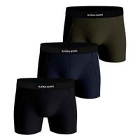 Bjorn Borg boxershorts  3-pack premium cotton zwart-blauw-groen