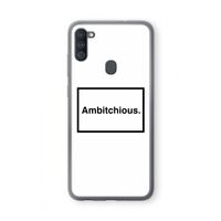 Ambitchious: Samsung Galaxy A11 Transparant Hoesje