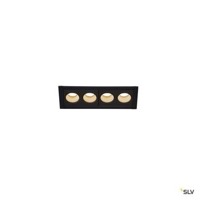 SLV Led inbouwlampMilandos 4-lichts 4x160 lumen zwart - 1005408