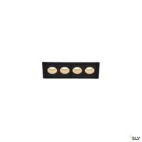 SLV Led inbouwlampMilandos 4-lichts 4x160 lumen zwart - 1005408