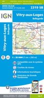 Wandelkaart - Topografische kaart 2319SB Vitry-aux-Loges, Bellegarde |