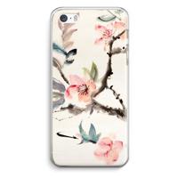 Japanse bloemen: iPhone 5 / 5S / SE Transparant Hoesje - thumbnail