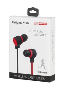 Kruger&Matz KMP70BT Wireless en spatwaterdichte sport in-ear phones