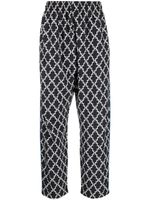 Marcelo Burlon County of Milan pantalon de jogging à logo imprimé - Noir