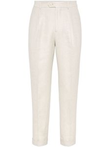 Brunello Cucinelli pantalon de costume à plis - Tons neutres