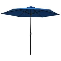 Parasol met metalen paal 300 cm blauw