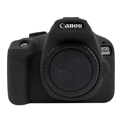 PULUZ zachte siliconen beschermhoes voor Canon EOS 3000D/4000D (zwart)