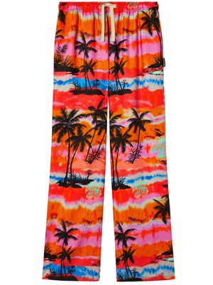 Palm Angels pantalon ample à imprimé palmiers - Multicolore