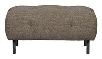 WOOOD Hocker 'Lloyd' Geweven stof, kleur Donkerbruin Melange