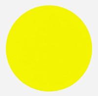 Etiket 75 mm rond fluor geel 500 rol
