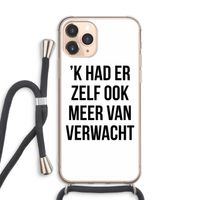 Meer verwacht: iPhone 11 Pro Max Transparant Hoesje met koord