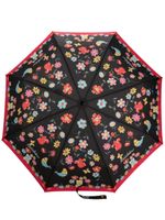 Moschino floral-print foldable umbrella - Noir - thumbnail