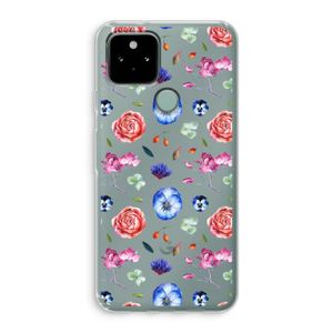 Bloemetjes: Google Pixel 5 Transparant Hoesje