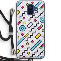 8-bit N°8: Samsung Galaxy A6 (2018) Transparant Hoesje met koord