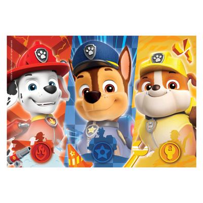 Clementoni legpuzzel super color paw patrol close up, 104st.