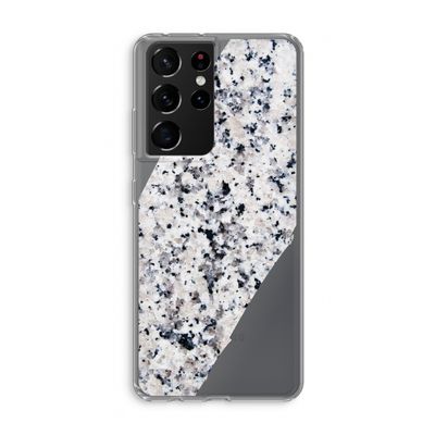 Gespikkelde marmer: Samsung Galaxy S21 Ultra Transparant Hoesje