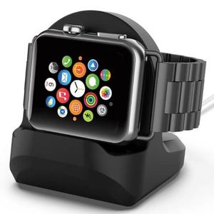 Casecentive Charging Dock Apple Watch Stand 1 / 2 / 3 / 4 zwart - 8720153791984
