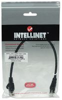 Intellinet 347440 RJ45 Netwerkkabel, patchkabel CAT 5e U/UTP 0.25 m Zwart 1 stuk(s) - thumbnail