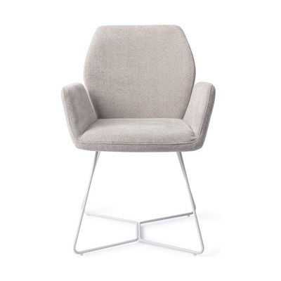Jesper Home Misaki eetkamerstoel Pretty Plaster beehive white